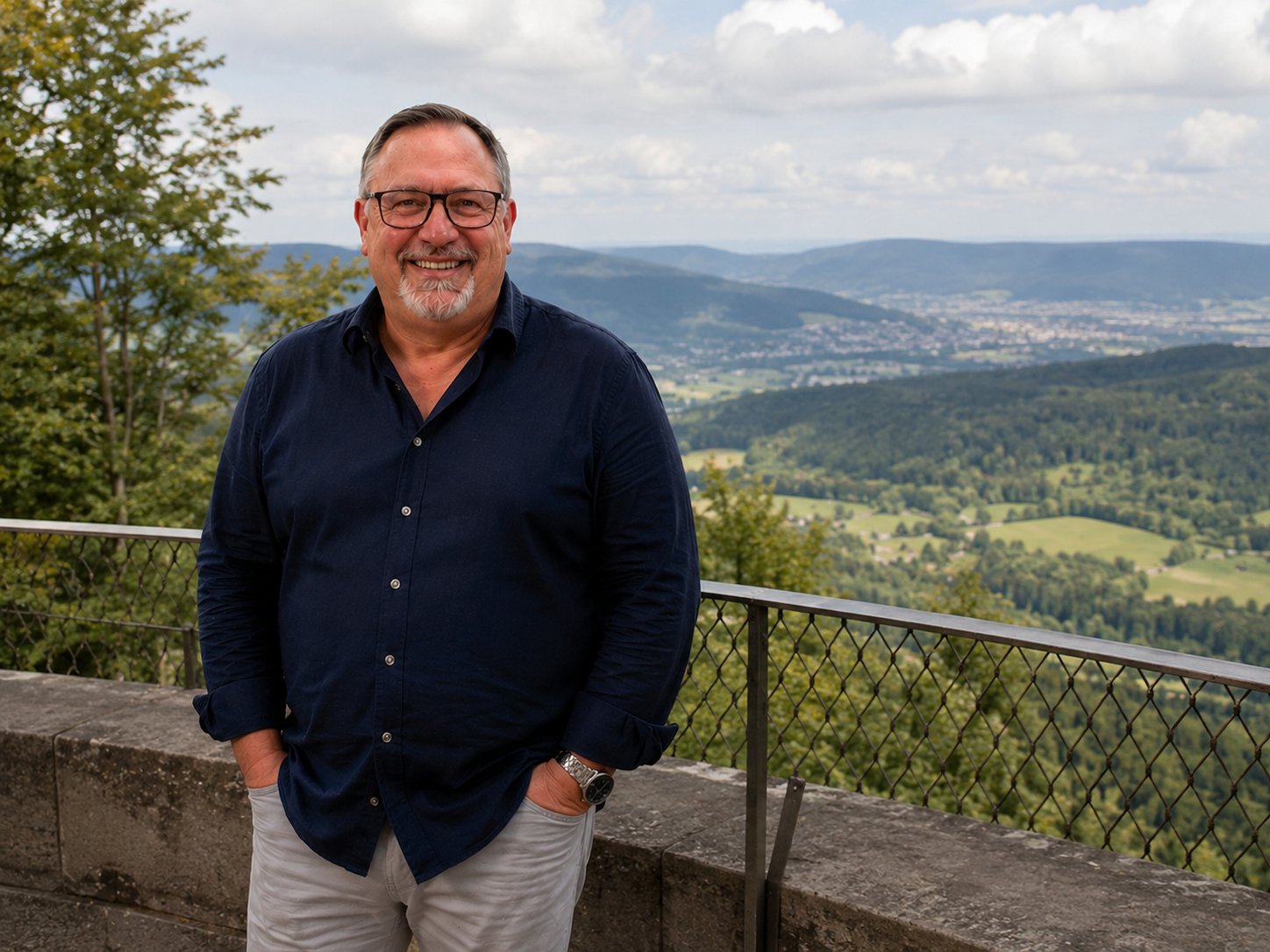 Udo mit Schweizer Panorama